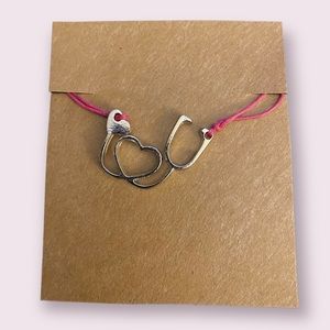 Make A Wish Bracelet with Stethoscope and Heart - #172